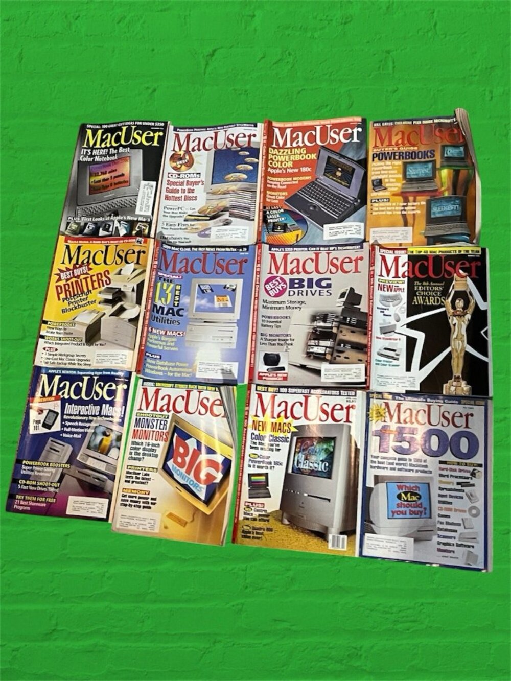 Vintage MacUser Magazines Lot 12 Issues 1993 W/ Special Issue Apple Computers